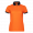 Рубашка поло женская STAN с контрастными деталями хлопок/полиэстер 185, 04CW Оранжевый