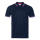 Рубашка поло мужская триколор STAN хлопок/полиэстер 185, 04RUS Тёмно-синий