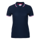 Рубашка поло женская триколор STAN хлопок/полиэстер 185, 04RUS Тёмно-синий